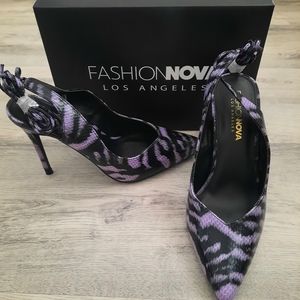 Fashion Nova Tie Up Heels